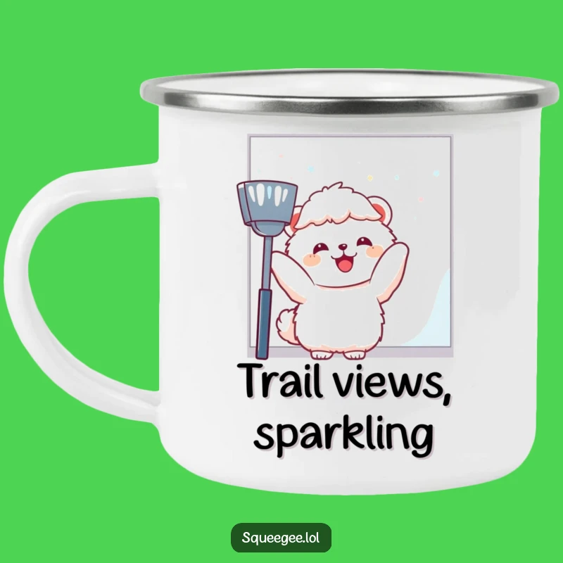 Funny Fluffy Animal Camping Mug - Joyful Window Wit, Perfect Outdoorsy Funny Gift!