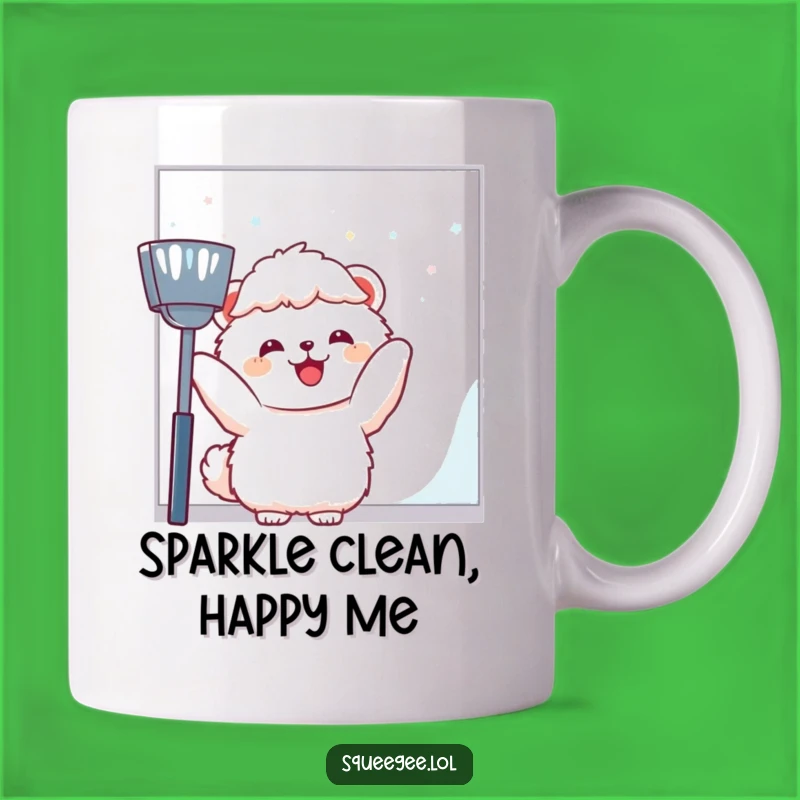 Funny Fluffy Animal Window Cleaning Mug - A Hilarious Gift for Clean Freaks!