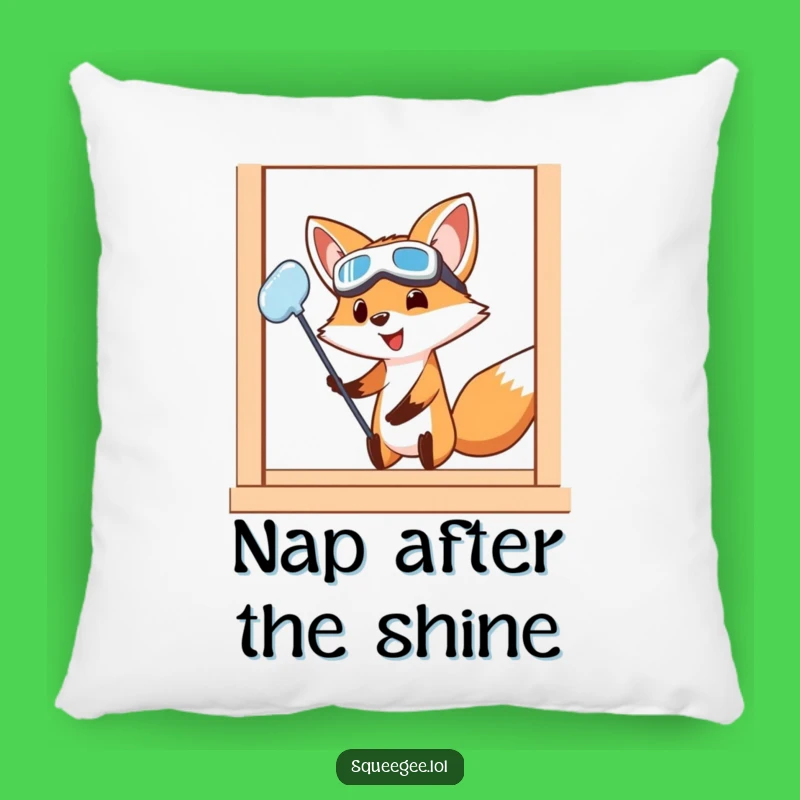 Cozy Funny Fox Pillow: Soft & Snuggly Fox Cleaning Accent, Perfect Funny Gift for Comfort