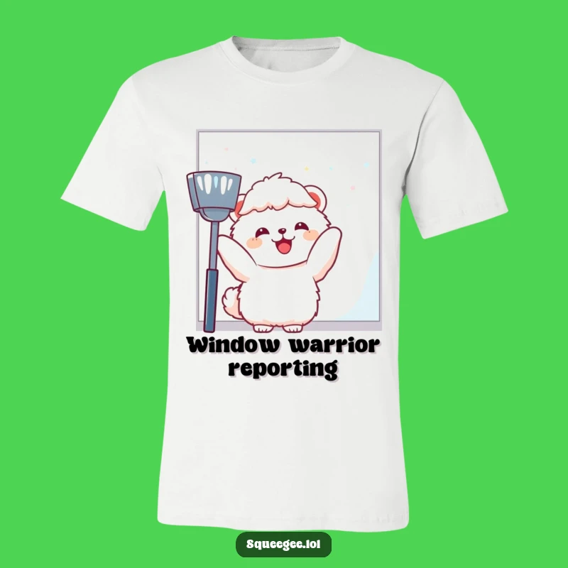 Funny Fluffy Animal T-Shirt for Joyful Window Wiping – Comfy & Hilarious Gift!